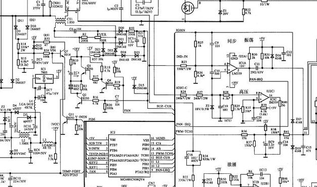 电磁炉原理图和工作原理